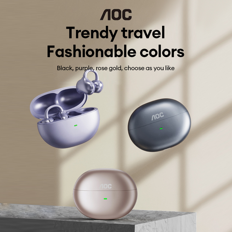 Esports Gamer - AOC ACD2544 ワイヤレスBluetoothイヤークリップイヤホン オープンイヤーヘッドホン サラウンドステレオサウンド 低遅延