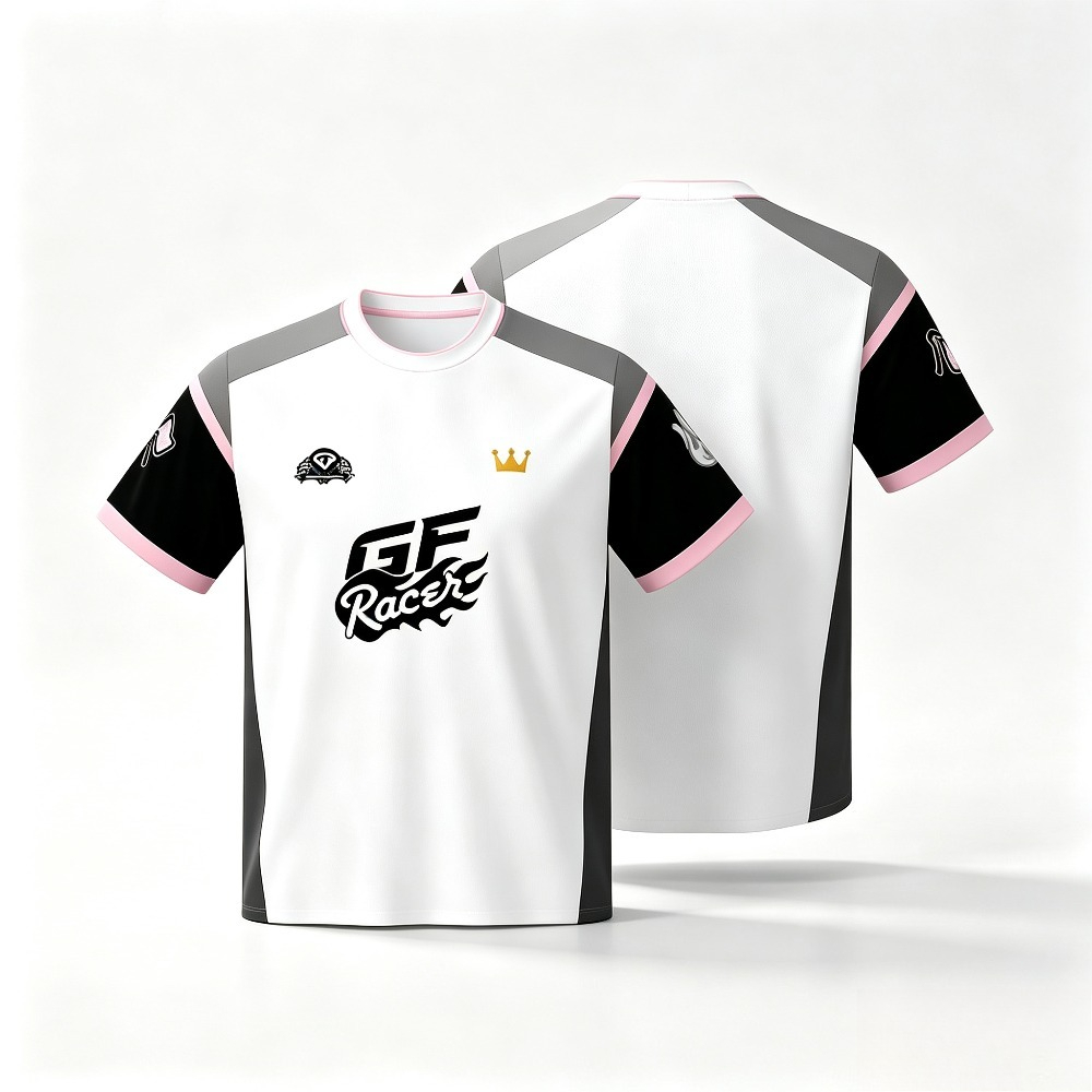 Esports Gaming Training - Eスポーツチームジャージ、EMPPGFWEレーサープリントメンズ通気性メッシュ半袖ゲーミングトレーニングユニフォームスポーツTシャツ