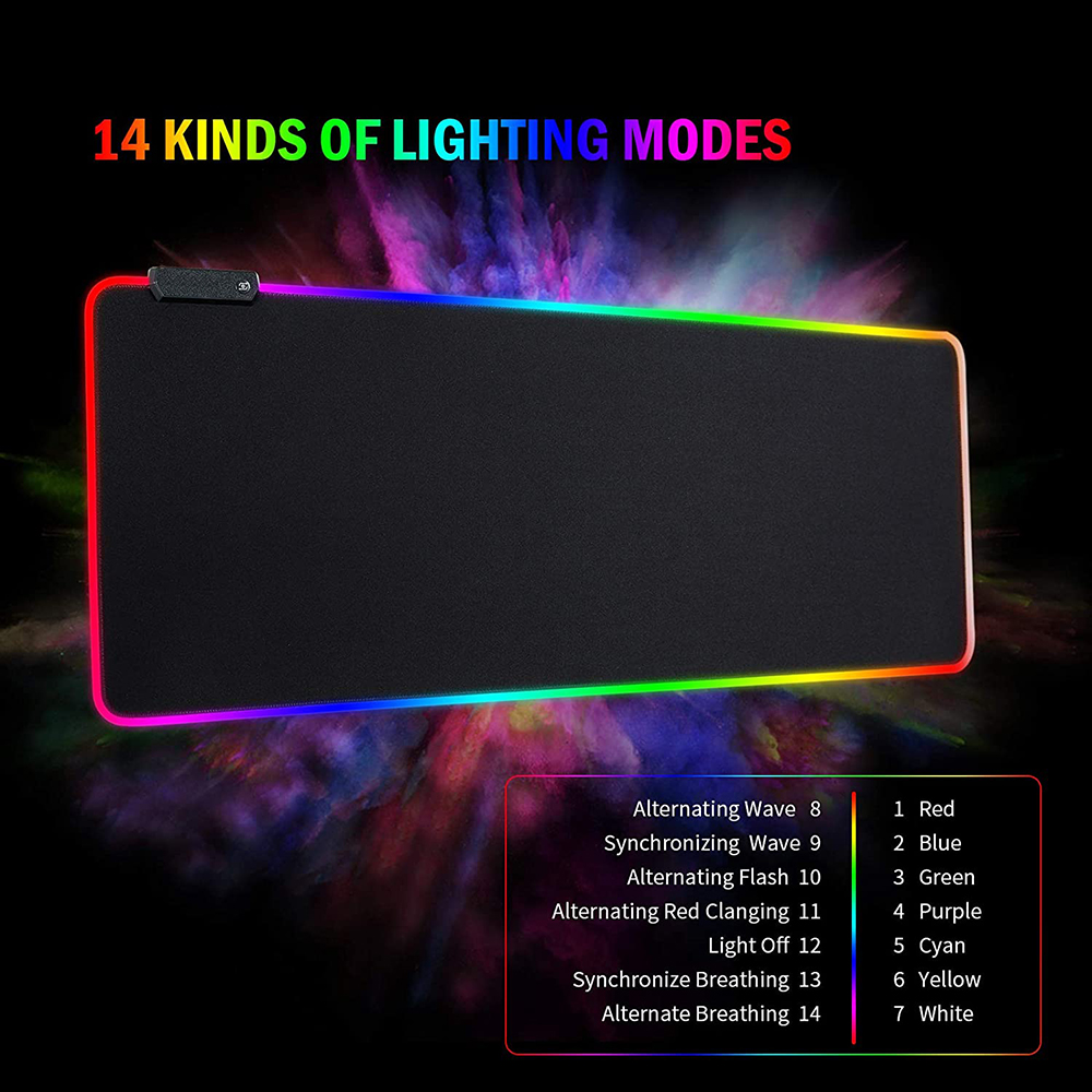 RGBゲーミングマウスパッド - 大型拡張LEDマウスパッド - Mouse Pad Extended Rgb のレビューと価格