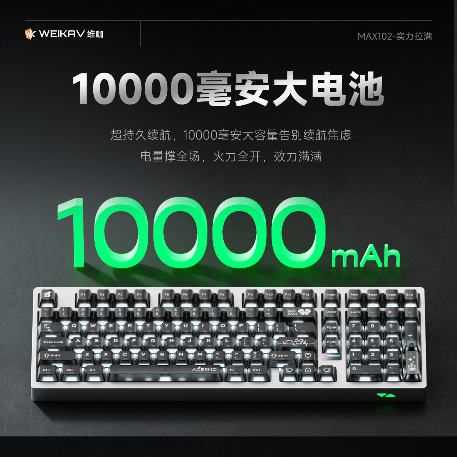 Weika Max102 アルミケースワイヤレスメカニカルキ - Esports Gamer のレビューと価格