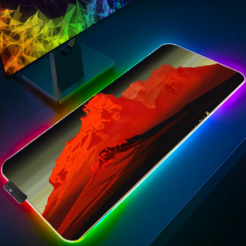 RGB LED マウスパッド マルチサイズ ゲーマー ブラッ - Mouse Pad Extended Rgb のレビューと価格