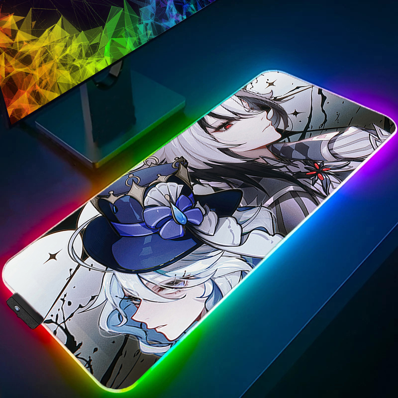 マウスパッドゲーマー LED コンピュータ原神インパクトアル - Mouse Pad Extended Rgb のレビューと価格