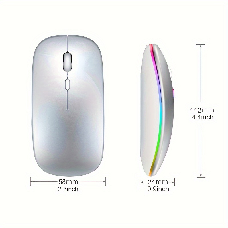 ワイヤレスマウス RGB 充電式 USB 2.4GHz Bl - Esports Gaming Mice のレビューと価格